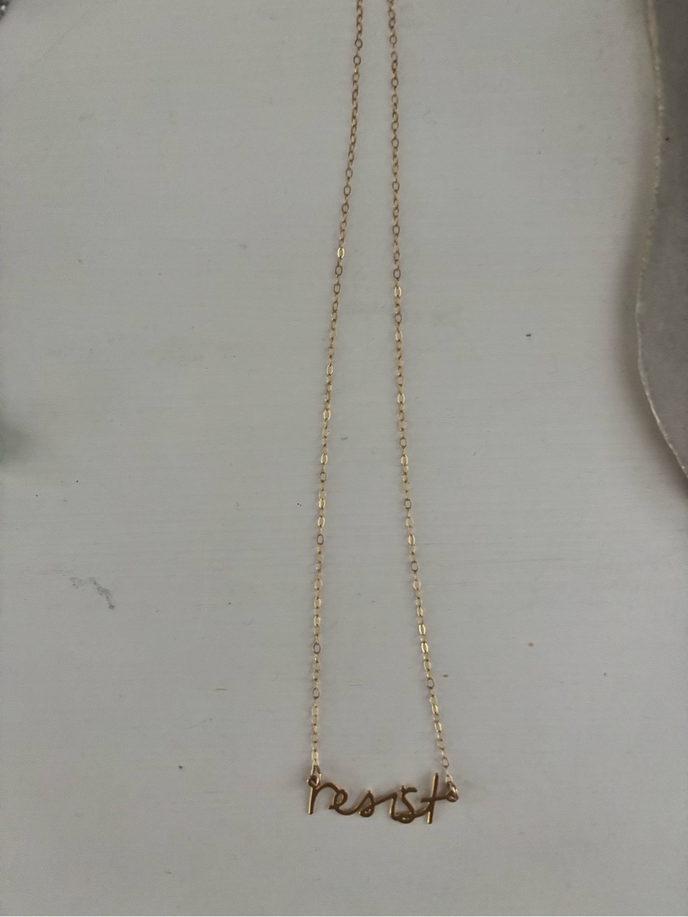 Lingua Franca “Resist” Necklace